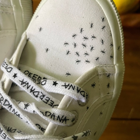 Superga x Deerdana 2750 Ants S00E1E0 White Sneaker Shoes Womens Size 41 - Picture 9 of 12